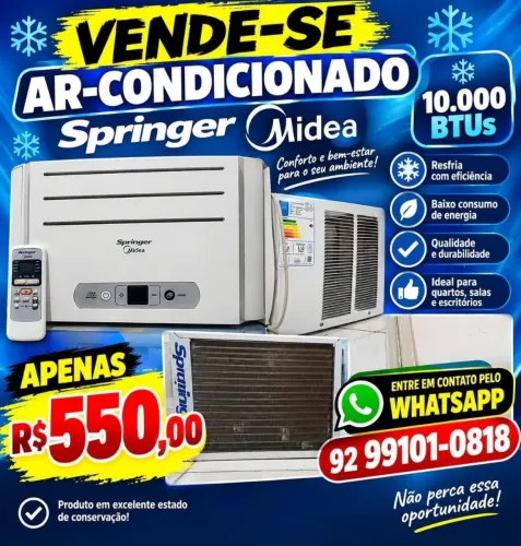 Ar condicionado 10 Mil BTUs 127v