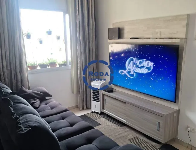 Apartamento 2 quartos de frente em Santos (Saboó) | 58 m² | 1 vaga