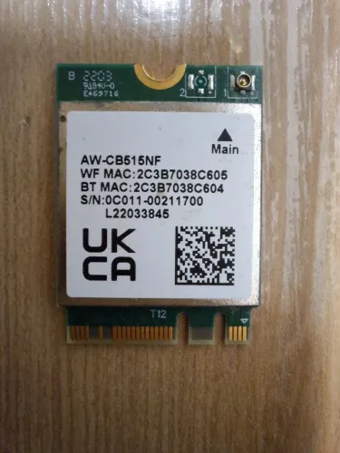 Placa de rede 5Ghz mini PCie AW-CB515NF RTL8821CE Para Notebook Original do Asus M515D
