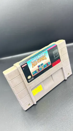 Fita cartucho original game super Nintendo super Mário all-stars Mário world