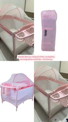 Berço chiqueirinho completo