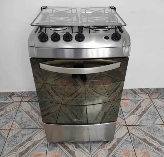 FOGÃO INOX ESPELHADO, ENTREGO.