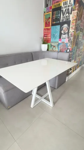 Mesa de Jantar - Laca Branca | Estado de Nova