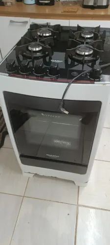 Fogão Dako Supreme Glass 4 Bocas Bivolt Branco
