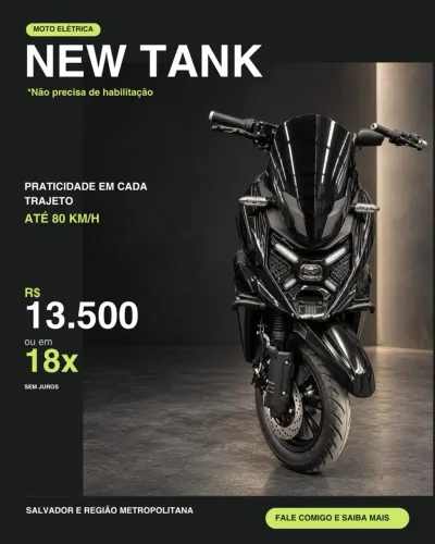 Scooter Elétrica New Tank