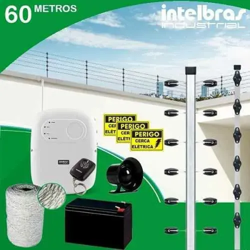 Sistema de cerca eletrica baixa, media e alta tensão