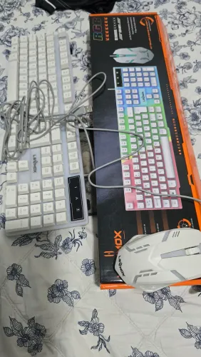 Mouse e teclado gamer rgb