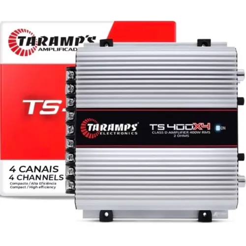 ? Módulo Taramps TS 400X4 400W RMS 4 Canais Som Automotivo ?