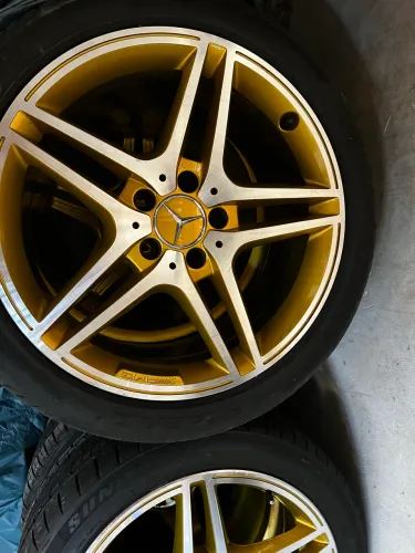 Rodas Com Pneus Mercedes Amg C63 W204 5x112 Aro 18
