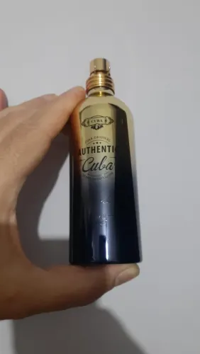 Perfume Cuba Authentic Dark, 100ml (contém 95ml), sem caixa