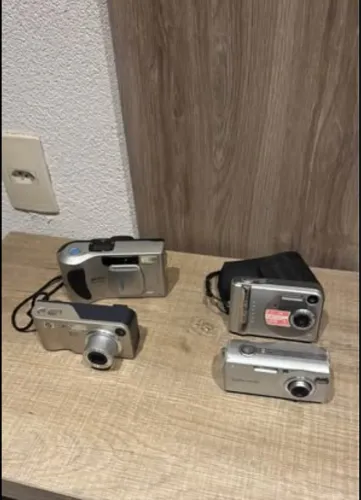 lote 4 câmeras digitais hp polaroide Sony cyber shot funcionando ! Campinas cambuí