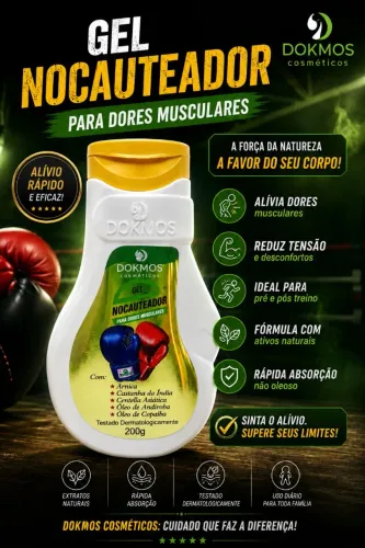 Gel Massageador Nocauteador o primeiro e único!