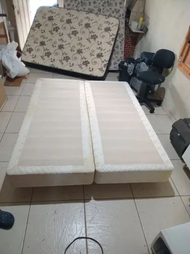 Cama box queen higienizada 158x198 base
