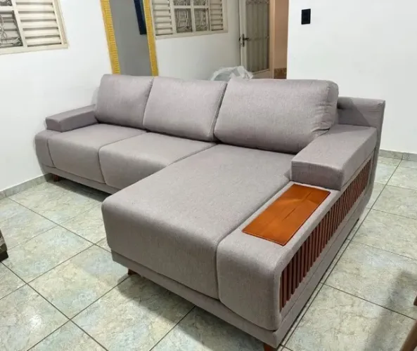 SOFÁ CHAISE ROMA Dividimos Em Até 10x Sem Juros