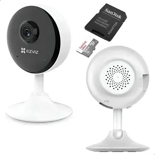 CÂMERA WI-FI C1C EZVIZ + cartão 32GB