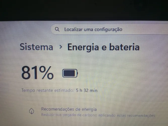 Nootbook funcionando