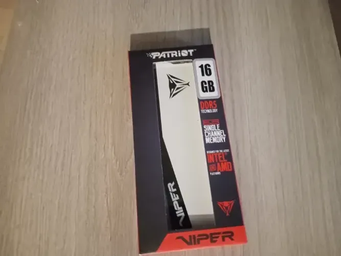 Ram Patriot Viper 16GB DDR5 6000MHZ CL30 lacrada - Memória de alta performance - Até 12x