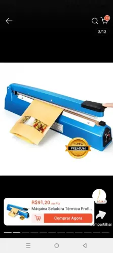 Seladora profissional nova