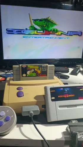 Super Nintendo baby dois cartuchos
