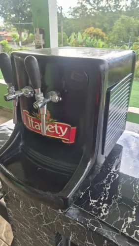 Chopeira elétrica com dois bicos e kit gás