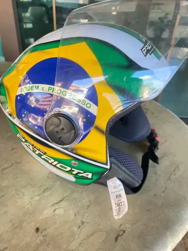 Capacete Pro Tork Patriota com viseira 