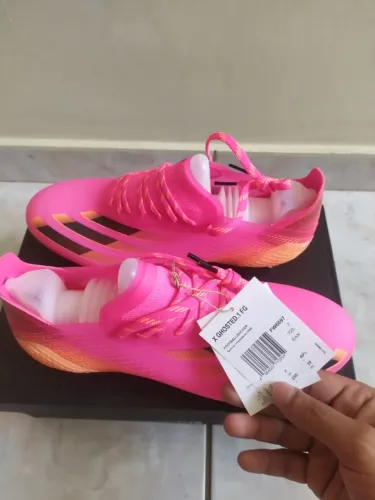 Nunca foi usada Chuteira X Ghosted.1 Campo Adidas - Rosa+Laranja