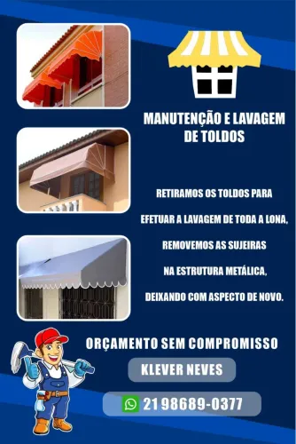 Tudo para toldos. Limpeza manutenção e lavagem de toldos