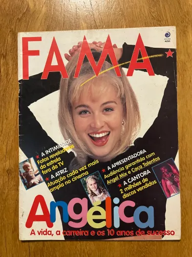 Revista fama com Angélica super rara 