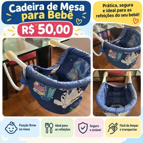 Cadeira de mesa para bebê