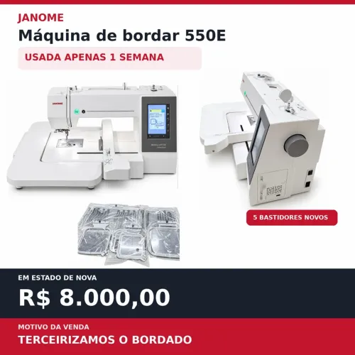 Máquina de Bordar - JANOME 550e