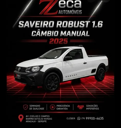 Volkswagen Saveiro Robust 1.6 Total Flex 16V 2025