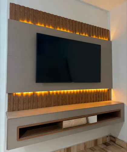 Painel Ripado com LED para TV até 65 polegadas