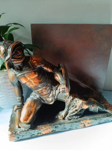 Estátua Gladiador Romano Item Decorativo