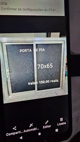 PORTA de alumínio 70×65 para pia