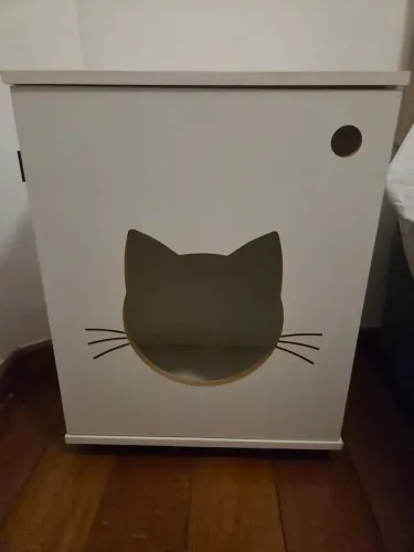 Caixa protetora para caixinha de areia - gatos