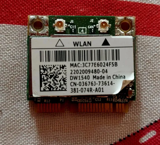 placa de rede sem fio (WLAN) Dell Wireless DW1540.