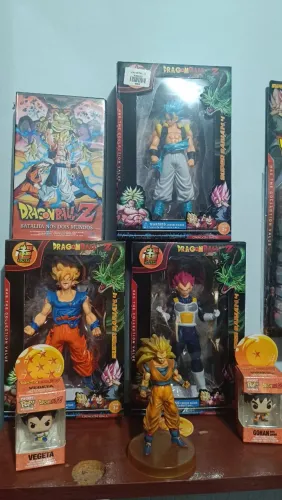 Bonecos Dragon Ball Z - Goku, Vegeta e Gogeta - vendo juntos ou individualmente.