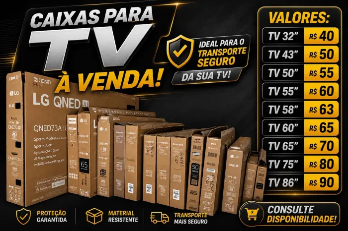 caixa para tv