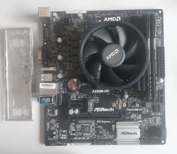 Kit Ryzen 5 3600, ASRook A320M-HD, Hyperx Fury 16GB (2x8GB) 2400MHz