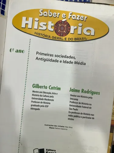Livro História Saber e Fazer História Geral e do Brasil Gilberto Cotrim