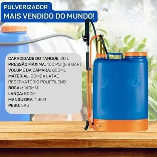 Pulverizador PJH 20 lts - Novo