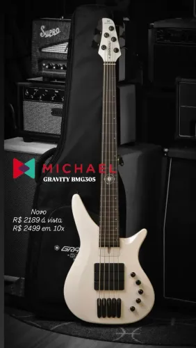 Baixo Michael Gravity BMG305 WH