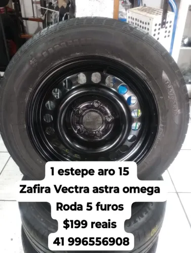 Roda estepe aro 15 Zafira Vectra astra omega roda 5 furos. Disk entrega