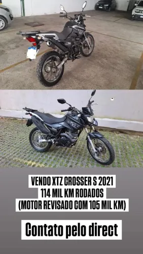 VENDO XTZ CROSSER S 2021 115 MIL KM