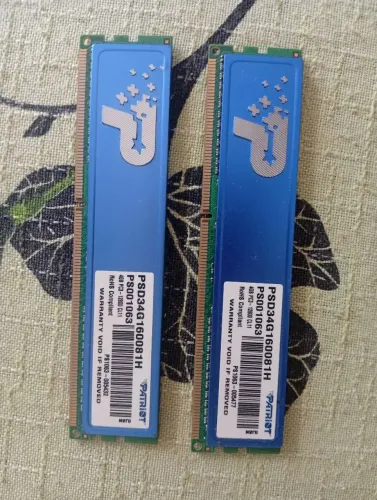 Memória ram ddr3 8Gb, 4+4