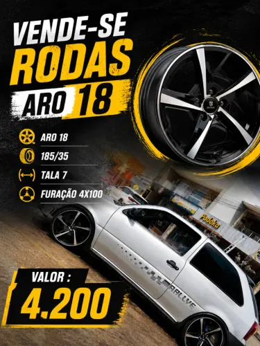 Rodas aro 18 diamantadas 
