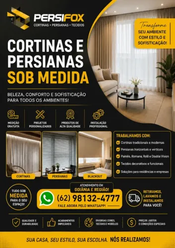 Cortinas e persianas sob medida