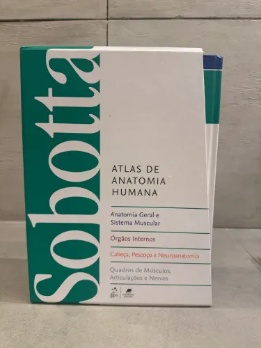 Conjunto Completo ATLAS DE ANATOMIA HUMANA 24ª Edição com caixa