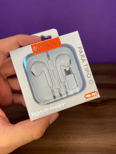 Fone de ouvido com fio Tipo C - entrega grátis 