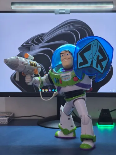 Buzz Lightyear Power Blaster Thinkway Toys Raro Completo PT-BR